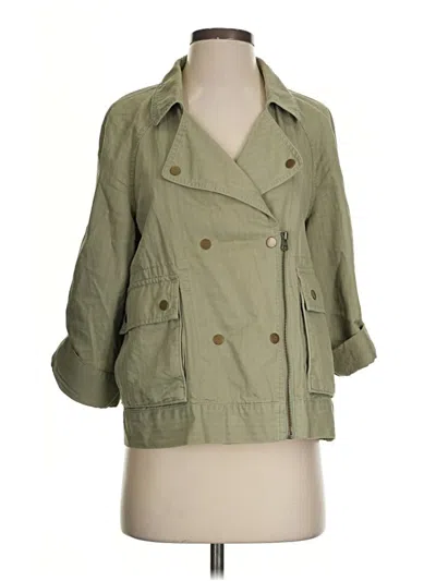 Pre-owned Ann Taylor Loft Jacket In Green