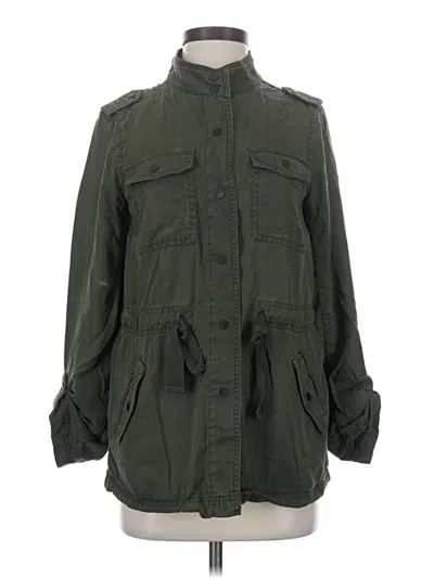 Pre-owned Ann Taylor Loft Jacket In Green