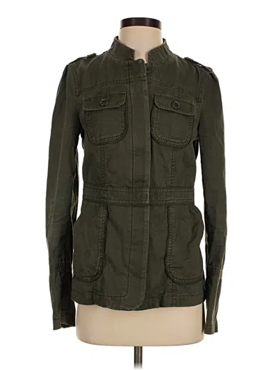 Pre-owned Ann Taylor Loft Jacket In Green
