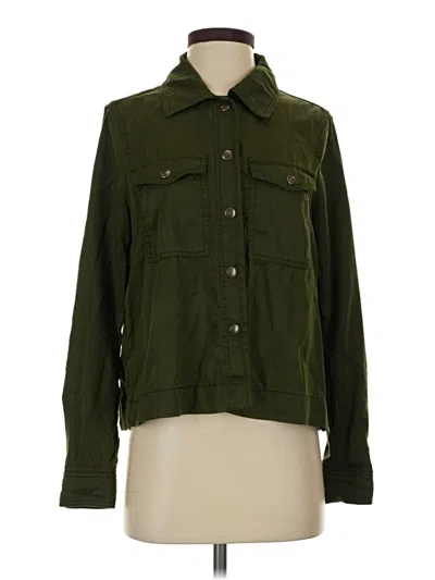 Pre-owned Ann Taylor Loft Jacket In Green