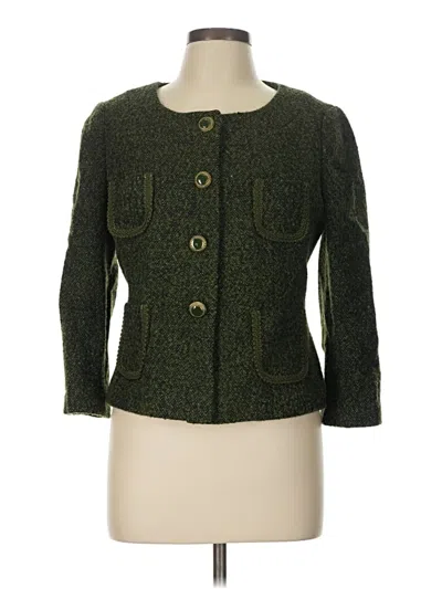Pre-owned Ann Taylor Loft Jacket In Green