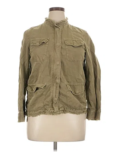 Pre-owned Ann Taylor Loft Jacket In Green