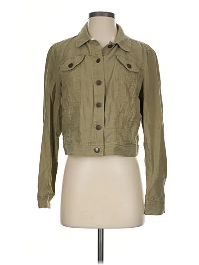 Pre-owned Ann Taylor Loft Jacket In Green