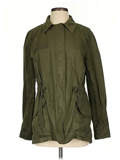 Pre-owned Ann Taylor Loft Jacket In Green