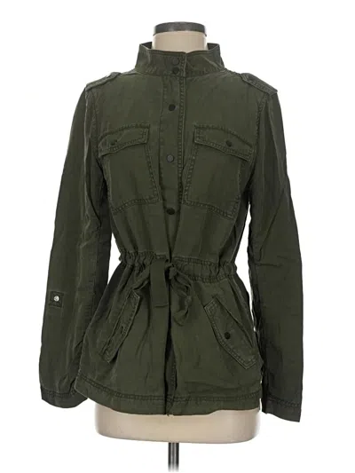 Pre-owned Ann Taylor Loft Jacket In Green