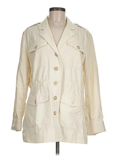 Pre-owned Ann Taylor Loft Jacket In Ivory