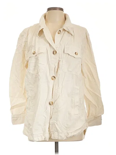 Pre-owned Ann Taylor Loft Jacket In Ivory