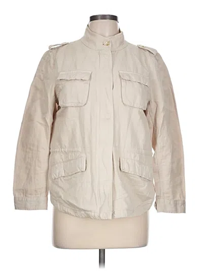 Pre-owned Ann Taylor Loft Jacket In Ivory