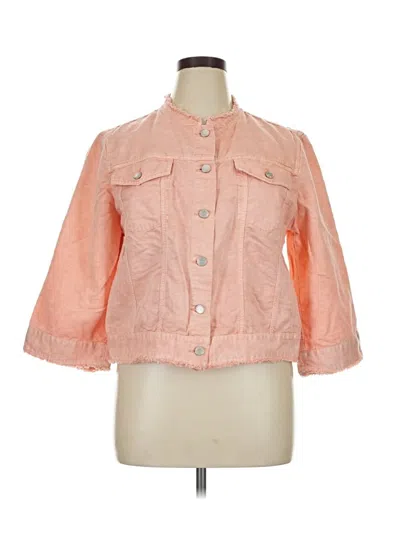 Pre-owned Ann Taylor Loft Jacket In Orange