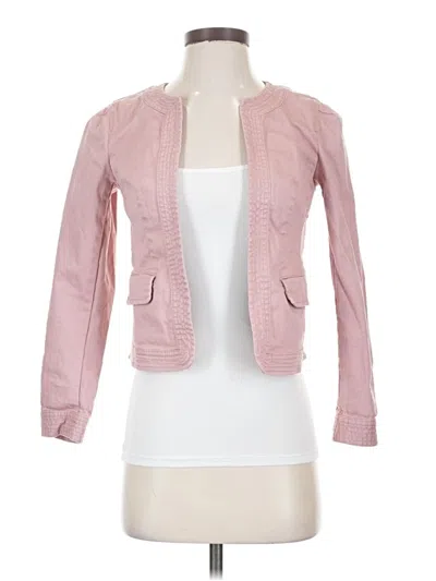 Pre-owned Ann Taylor Loft Jacket In Pink