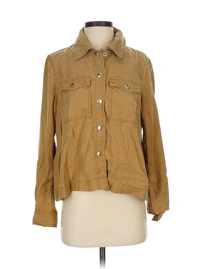 Pre-owned Ann Taylor Loft Jacket In Tan