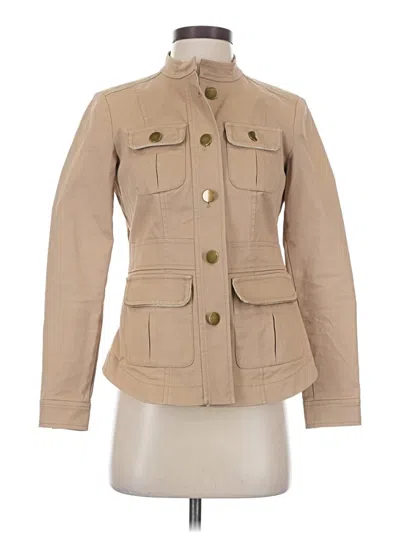 Pre-owned Ann Taylor Loft Jacket In Tan