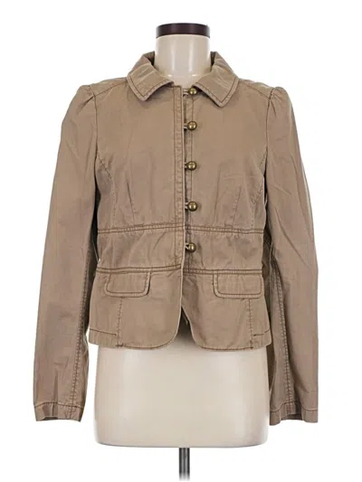 Pre-owned Ann Taylor Loft Jacket In Tan