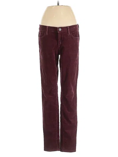 Pre-owned Ann Taylor Loft Jeans In Burgundy