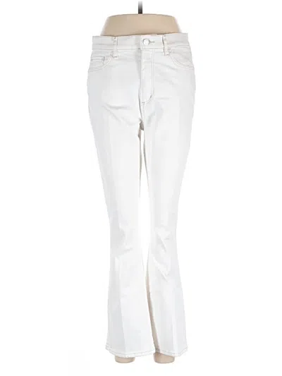 Pre-owned Ann Taylor Loft Jeans In Ivory