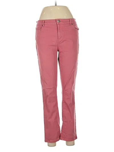 Pre-owned Ann Taylor Loft Jeans In Pink