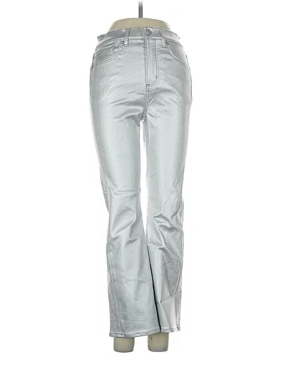 Pre-owned Ann Taylor Loft Jeans In Silver