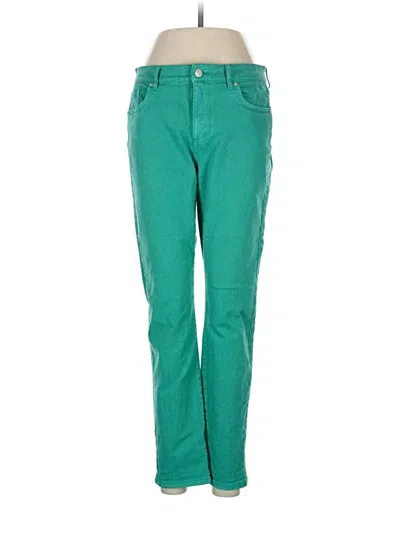 Pre-owned Ann Taylor Loft Jeans In Teal