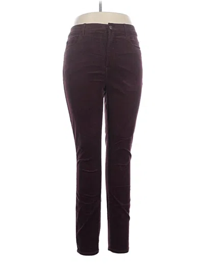 Ann Taylor Loft Jeggings In Burgundy