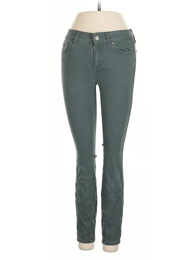 Pre-owned Ann Taylor Loft Jeggings In Green