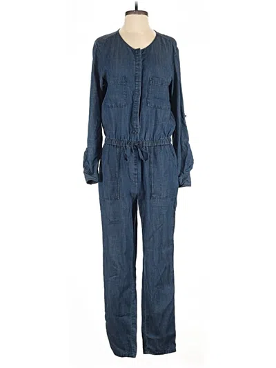 Pre-owned Ann Taylor Loft Jumpsuit In Blue