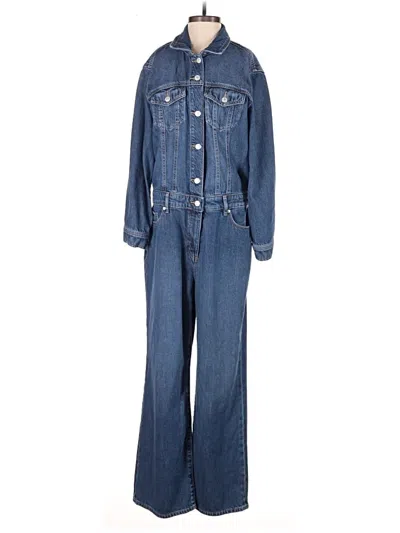 Pre-owned Ann Taylor Loft Jumpsuit In Blue