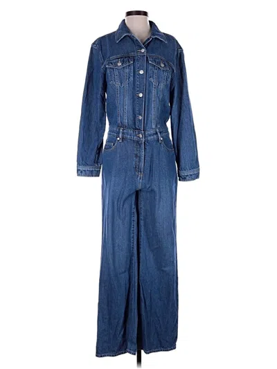 Pre-owned Ann Taylor Loft Jumpsuit In Blue