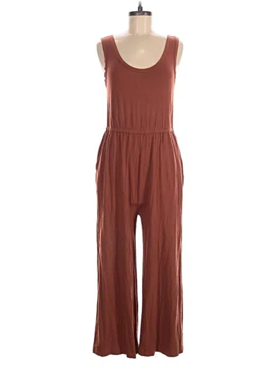 Pre-owned Ann Taylor Loft Jumpsuit In Brown
