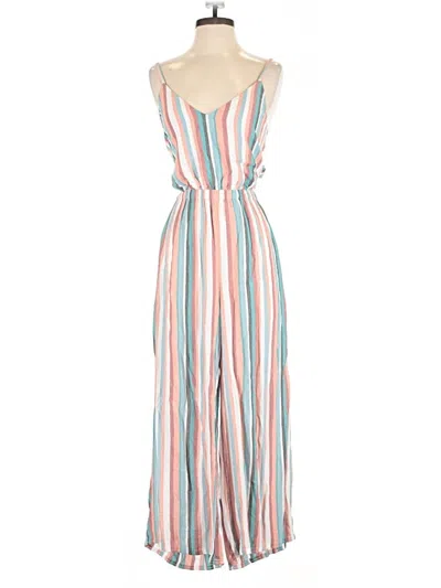 Pre-owned Ann Taylor Loft Jumpsuit In Pink