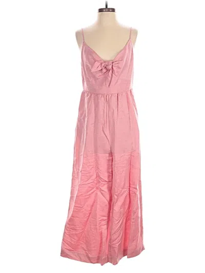 Pre-owned Ann Taylor Loft Jumpsuit In Pink