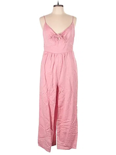 Pre-owned Ann Taylor Loft Jumpsuit In Pink