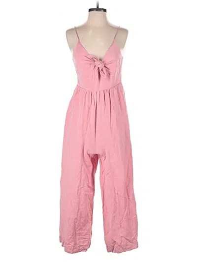 Pre-owned Ann Taylor Loft Jumpsuit In Pink