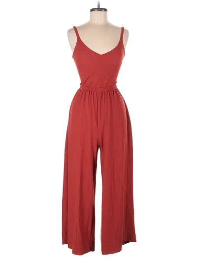 Pre-owned Ann Taylor Loft Jumpsuit In Red