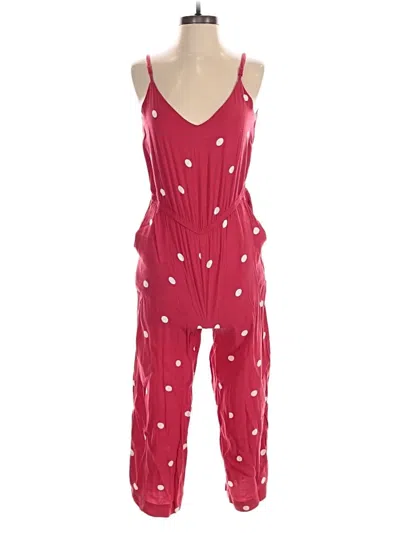 Pre-owned Ann Taylor Loft Jumpsuit In Red