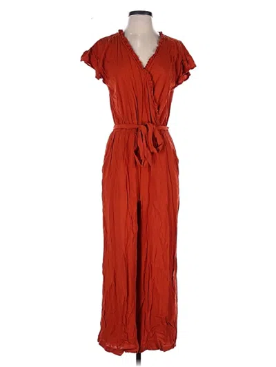 Pre-owned Ann Taylor Loft Jumpsuit In Red