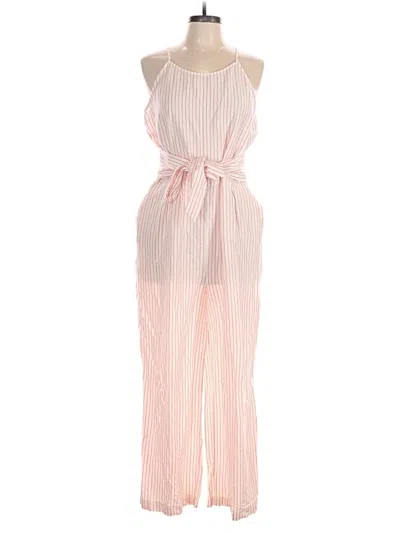 Pre-owned Ann Taylor Loft Jumpsuit In White