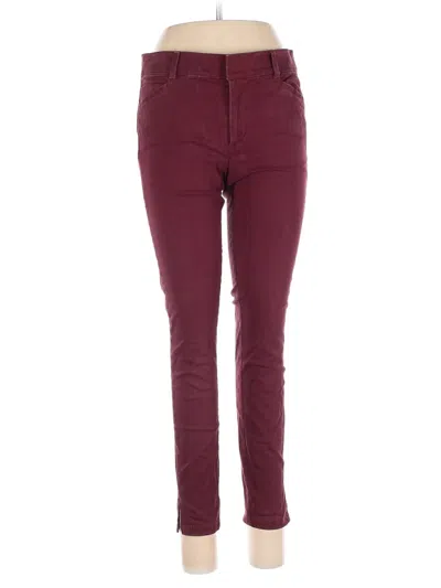 Pre-owned Ann Taylor Loft Khaki Pant In Burgundy