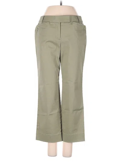 Pre-owned Ann Taylor Loft Khaki Pant In Green