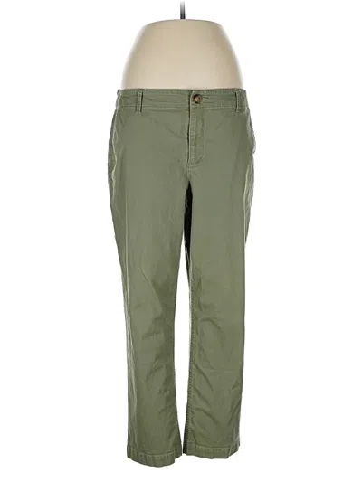 Pre-owned Ann Taylor Loft Khaki Pant In Green