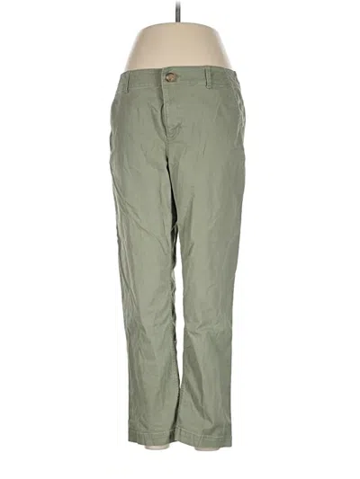 Pre-owned Ann Taylor Loft Khaki Pant In Green