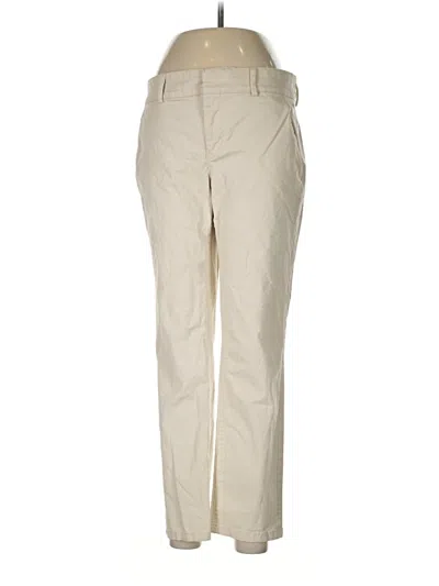 Pre-owned Ann Taylor Loft Khaki Pant In Ivory