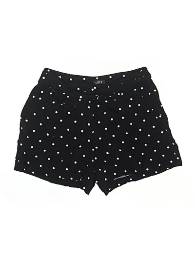 Ann Taylor Loft Khaki Shorts In Black
