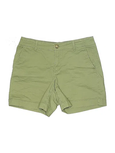 Pre-owned Ann Taylor Loft Khaki Shorts In Green