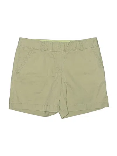 Pre-owned Ann Taylor Loft Khaki Shorts In Green