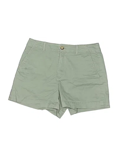 Pre-owned Ann Taylor Loft Khaki Shorts In Green