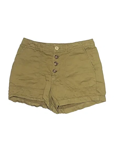 Pre-owned Ann Taylor Loft Khaki Shorts In Green