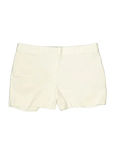 Pre-owned Ann Taylor Loft Khaki Shorts In Ivory