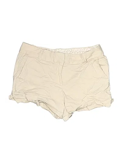 Pre-owned Ann Taylor Loft Khaki Shorts In Ivory