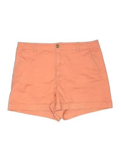 Pre-owned Ann Taylor Loft Khaki Shorts In Orange