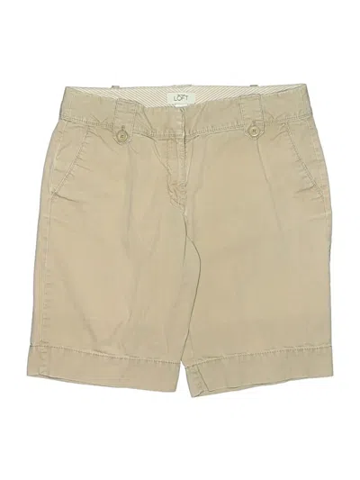 Pre-owned Ann Taylor Loft Khaki Shorts In Tan